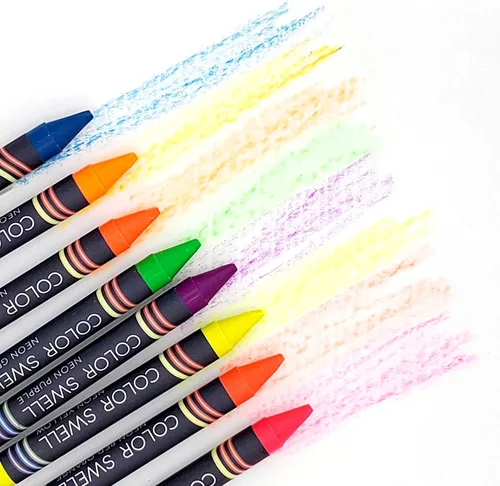 Miniatura 3 de Color Swell Paquete de crayones de neón, una caja de divertidos crayones de neón de calidad para profesores, duraderos para niños, estudiantes