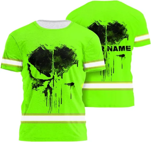 Miniatura 24 de Maddly Colección de ropa de trabajo de alta visibilidad con bandera de EE. UU. personalizada con nombre para trabajadores, corredores, camioneros