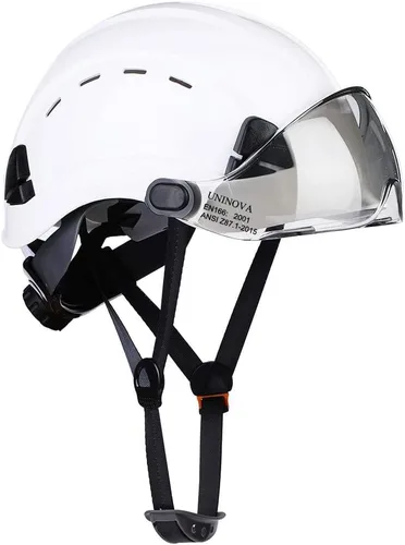 Miniatura 7 de Hard Hats Construction OSHA ANSI Z89.1 Approved Safety Helmet Vented Hard Hat with Visor Adjustable 6 Pt Suspension Safety Hardhats Construction Work