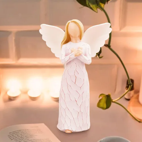 Miniatura 4 de Ángel del recuerdo, figura esculpida pintada a mano, regalo para expresar condolencia, comodidad, amor y curación