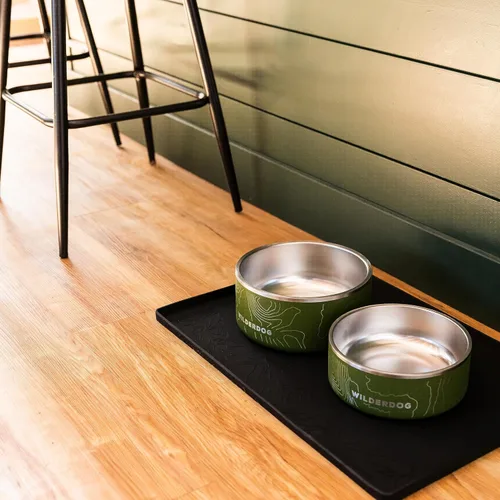 Miniatura 8 de Wilderdog Mantel individual de silicona para mascotas fabricado con cono de silicona 100% de grado alimenticio, sin BPA, PVC y ftalatos. No tóxico