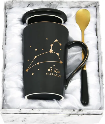 Miniatura 18 de YHRJWN Regalos de Acuario para Mujeres, Taza de Café de Constelación de Acuario, Regalos de Cumpleaños de Enero y Febrero para Mujeres Amantes