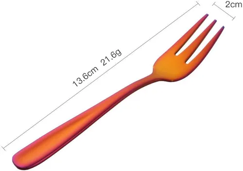 Miniatura 56 de Baikai - Juego de 12 tenedores para aperitivos, de acero inoxidable 18/10, con acabado de acero inoxidable, para cóctel, mini ensalada y fruta, 5.5