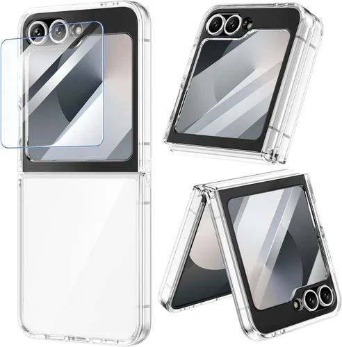 Miniatura 13 de VEGO Funda para Samsung Galaxy Z Flip 4, [antiamarillo] delgada y fina funda protectora de TPU de alta calidad a prueba de golpes para Samsung