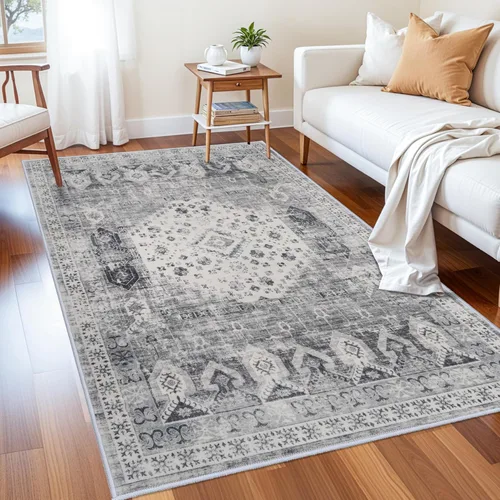 Miniatura 26 de RUUGME Alfombra Pasillera Lavable 2'6x12 - Alfombra de Pasillo con Respaldo Antideslizante Alfombras Resistentes a Manchas para Sala de Estar
