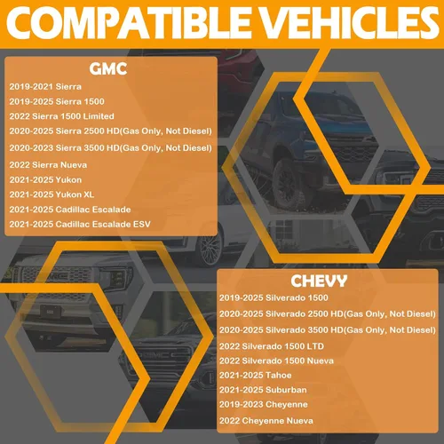 Miniatura 3 de 84121219 Filtro de aire del motor y kit de filtro de aire de cabina CF11966 compatible con Chevy Silverado Tahoe Suburban Cheyenne GMC Sierra Yukon