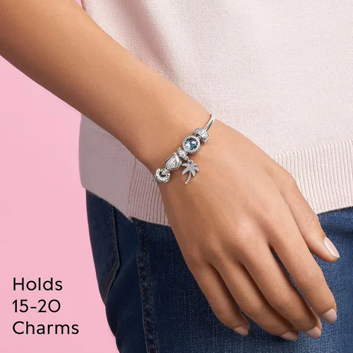 Miniatura 6 de Pandora Jewelry Bangle Sterling Silver Bracelet, With Gift Box