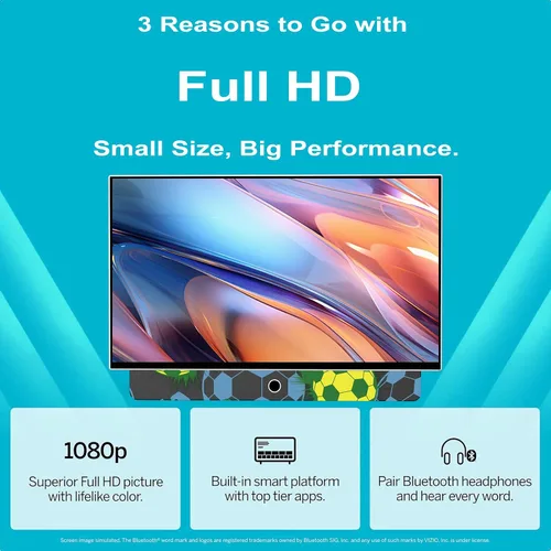 Miniatura 3 de Smart TV portátil de 27 pulgadas con batería incorporada, TV al aire libre FHD de 1080P para casas rodantes y campamentos, HDR10, Dolby Audio, WiFi