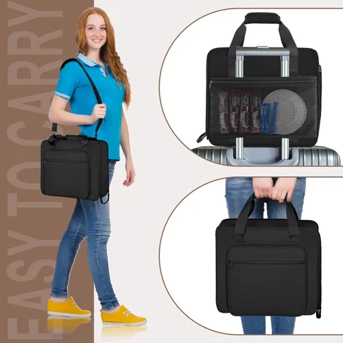 Miniatura 7 de Anitor Bolsa de viaje portátil para cafetera de transporte Keurig K-Mini/K-Mini Plus/K-Express, bolsa de viaje para máquina de café de una sola Negro