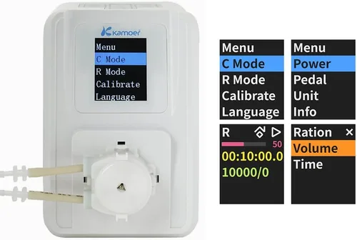 Miniatura 4 de Kamoer Bomba peristáltica inteligente M1-DC 12V motor DC variable bajo flujo programable dosificación líquida dosificadora bomba con control