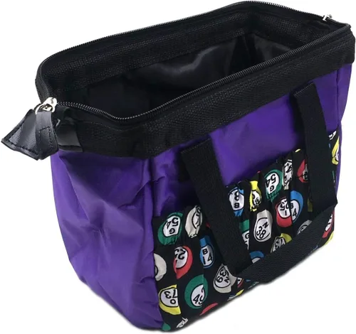 Miniatura 9 de Tapp Collections Bolso tote Bingo Dauber con 6 bolsillos Bingo Ball Design / Negro