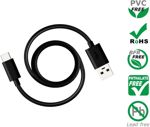 Miniatura 4 de Motorola Essentials Cable de carga USB-A 2.0 a USB-C (tipo C) de 6.6 pies / 6.6 ft para Moto G Power, Stylus, Play, Pure. One 5G/One 5G Ace, Razr