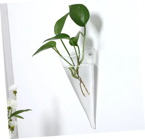 Miniatura 7 de Cabilock Pared para plantas de interior: Vidrio de terrario para colgar en la pared para arreglos florales Plantas Titulares Flores Florero