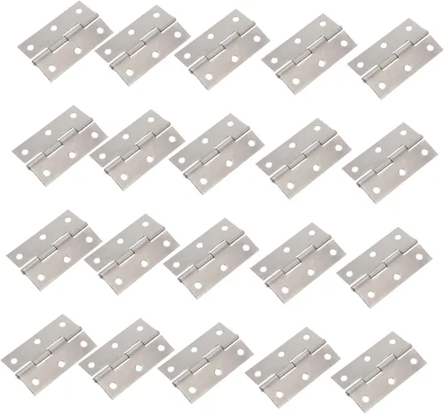 DOITOOL Bisagras de puerta de acero inoxidable, paquete de 20 unidades, 2.5 pulgadas, rotación de 180 grados para cocina y baño