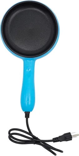 Miniatura 7 de Sartén eléctrica antiadherente de 6 pulgadas de 450 W, sartén eléctrica antiadherente de 356.0 °F/356 °F para inducción, tortillas y campamento, uso