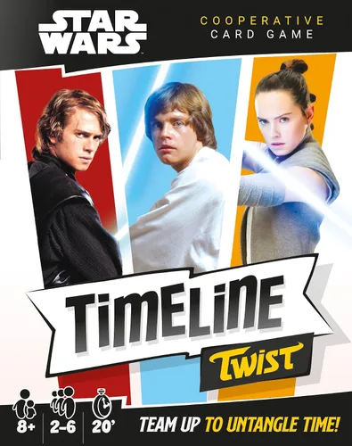 Miniatura 2 de Timeline Twist Star Wars Edition - ¡Organiza escenas icónicas de películas! Juego de trivia cooperativo, divertido juego familiar para niños