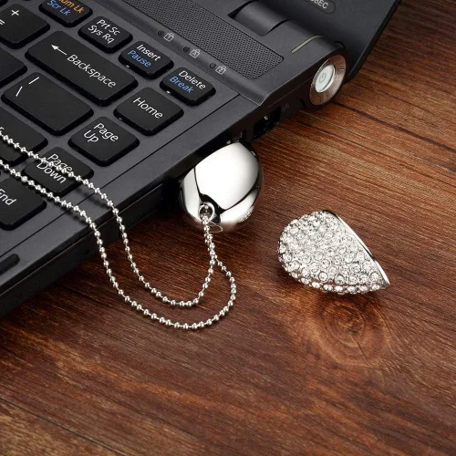 Miniatura 5 de Unidad flash USB, 8 GB, 16 GB, 32 GB, 64 GB, USB 2.0, memoria USB, almacenamiento de fecha, unidades de pulgar Pendrive (32 GB, plateado)