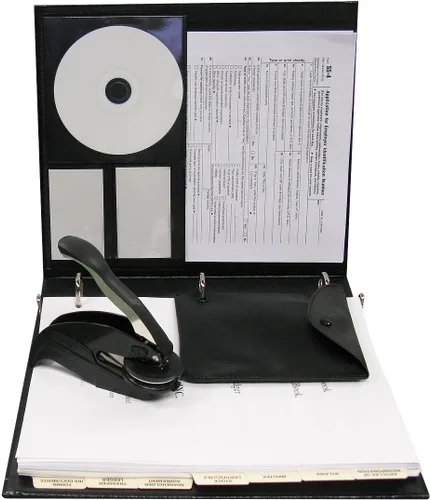 Miniatura 3 de Corpkit corporativo personalizado con actas impresas y estatutos/acuerdo operativo, carpeta negra, funda, sello corporativo, certificados con trozos