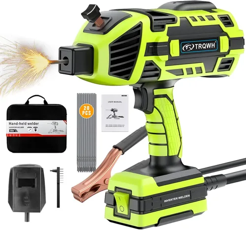 TRQWH Máquina de soldadura portátil de 110 V ARC soldador de mano IGBT Inverter Pistola de soldadura Soldador de palo 5 Ajuste de corriente variable