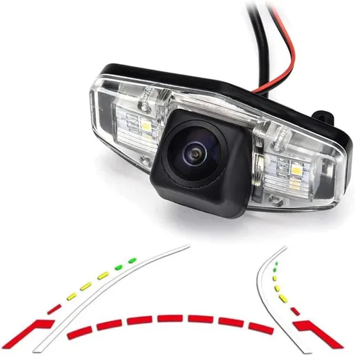 Vlicevrn HD Fisheye - Cámara de visión trasera para vehículo, línea de estacionamiento fija, visión nocturna, cámara de estacionamiento de respaldo