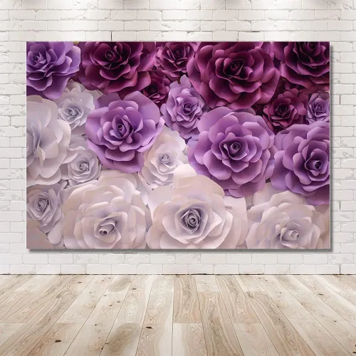 Miniatura 6 de MEHOFOND Fondo de fotografía de rosas de 10 x 7 pies, color morado y blanco, para niña, cumpleaños, mujer, retrato de fondo para boda, despedida