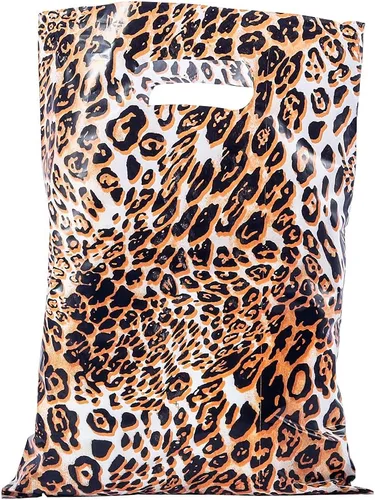 Miniatura 9 de ysmile Pequeña bolsa de compras de plástico negro con asa para pequeñas empresas Bolsa de plástico de mercancía troquelada bolsa de polietileno 100