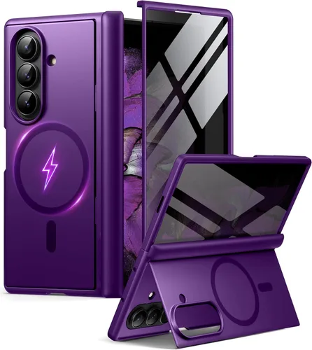 Miniatura 17 de BERFY Funda para Samsung Galaxy Z Fold 7 con Protector de Pantalla de Privacidad, [Compatible con MagSafe][Anti Espía] Soporte Plegable Oculto