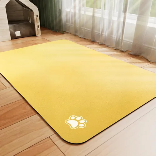 Miniatura 29 de HotLive Tapete de Comida para Perros - Tapete Absorbente para Gatos para Comida y Agua, Tapete para Tazón de Alimentación de Mascotas Sin Manchas