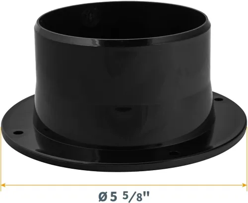 Miniatura 5 de POWERTEC 70126 Brida de entrada, 4 pulgadas OD Conector de conducto de recolección de polvo