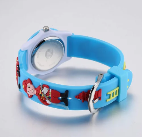 Miniatura 2 de Jewtme Lindos relojes para niños pequeños de 3 a 8 años analógicos para profesores de tiempo 3D, correa de silicona de dibujos animados para niñas