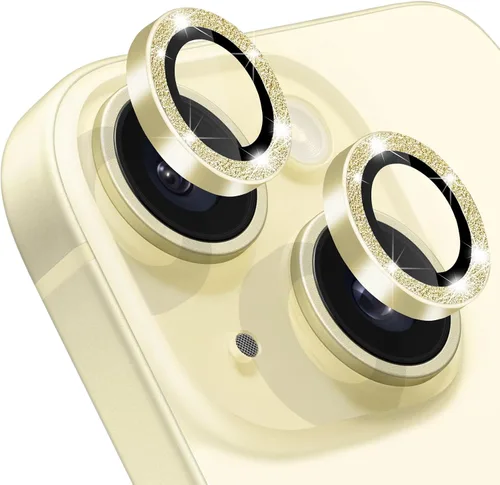 Miniatura 20 de Protector de lente de cámara compatible con iPhone 15 y 15 Plus, cubierta antiarañazos, protector de lente de vidrio templado 9H, protector de Negro