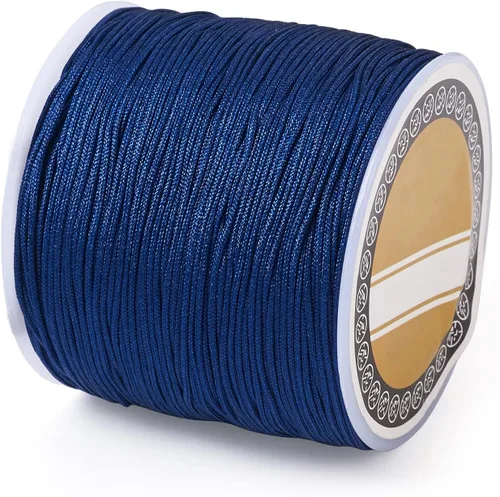 Miniatura 11 de Cheris - Cuerda de nailon para abalorios de nailon de 0.031 in, color azul, hilo de macramé, para hacer joyas, suministros de envoltura Kumihimo