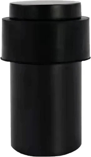 Miniatura 7 de KHTUMEWARE Paquete de 6 topes de puerta de piso de 1-1/2 pulgadas, tope de puerta negro mate, protector de pared para puerta comercial, cuña