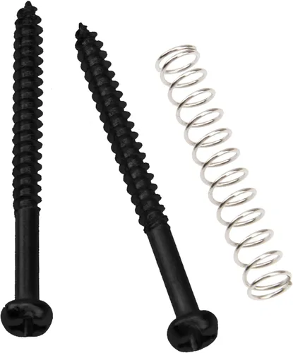 Miniatura 4 de 32 tornillos de montaje para pastilla Yootones Bass compatibles con pastillas P Bass Jazz Bass o P90 (negro)