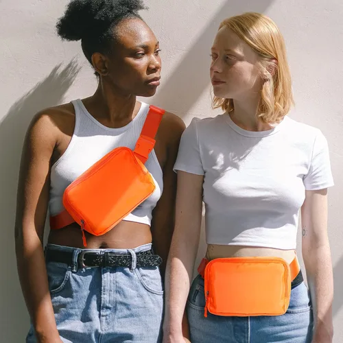 Miniatura 19 de Riñonera, bolsa para cinturón, correa ajustable ajustable de 40 pulgadas, para mujeres y hombres