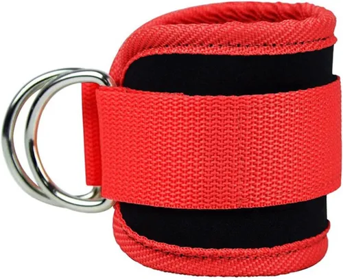 Miniatura 3 de Correas de tobillo, bandas de resistencia para el tobillo, muñequeras, correas acolchadas, correas ajustables, anillo en D para máquina de cable