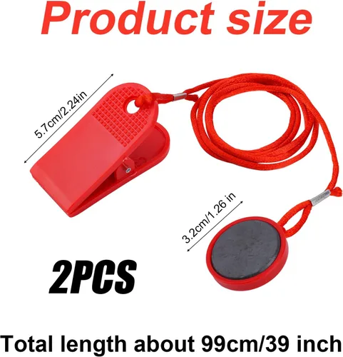 Miniatura 2 de Magnetic Safety Switch, Round Magnet Treadmill Safety Key Replacement Universal Treadmill Magnet Safety Key Treadmill Magnets Treadmill Parts