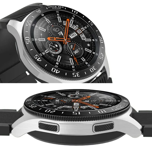 Miniatura 4 de AISPORTS Bisel Styling Compatible con Samsung Galaxy Watch 1.811 in Bisel Anillo Cubierta Adhesiva Anti Scratch Protección Acero Inoxidable Bisel