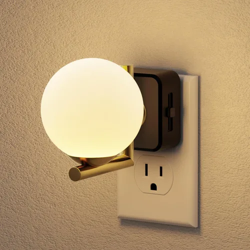 Miniatura 23 de JandCase Luz de Noche LED, Luces Nocturnas Regulables Enchufables en la Pared, Luz Nocturna Moderna con Sensor de Luz Automático de Encender/Apagar