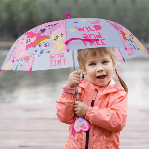 Miniatura 2 de Hasbro Paraguas para niños, My Little Pony, ropa de lluvia para niñas pequeñas de 3 a 6 años
