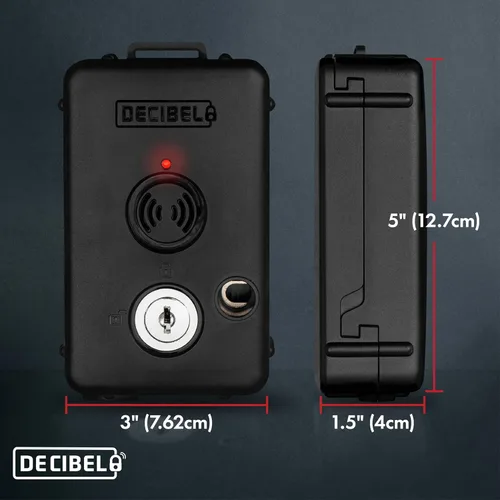 Miniatura 2 de Cerradura de cable decibelio de 6 pies con alarma de 100dB, disuasorio de robo para equipo al aire libre, herramientas, kayaks y generadores