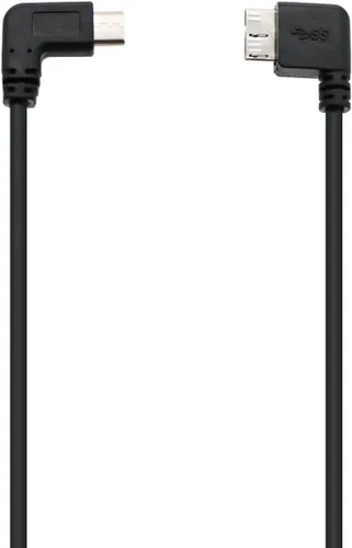 Miniatura 2 de Cable de disco duro externo para KESU, Toshiba, Seagate, WD, HDD USB C Cable a Micro B, 90 grados, 0.8 pies de corto
