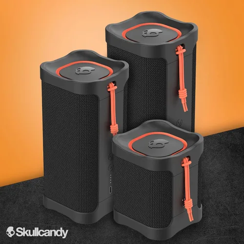 Miniatura 7 de Skullcandy Terrain XL - Altavoz Bluetooth inalámbrico IPX7, impermeable, batería de 18 horas, muñequera de nailon, estéreo inalámbrico verdadero