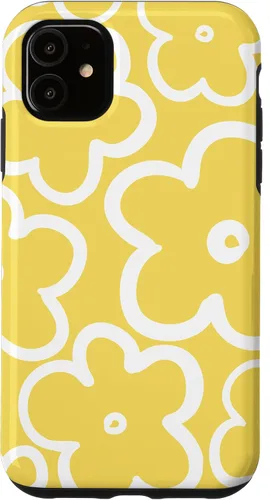 Miniatura 7 de iPhone 16 Cute Flower Pattern Wildflower Lemon Yellow and White Floral Case