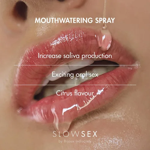 Miniatura 3 de Bijoux Indiscrets Spray delicioso - Potenciador de la sensación oral de sabor cítrico - Bruma potenciadora de saliva con ácido málico - Uso externo