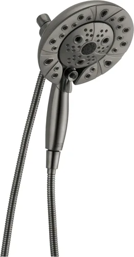 Delta FAUCET 58480-KS-PR-PK - Combo universal de componentes para ducha, Lumicoat negro inoxidable, flujo de agua de 1.75 GPM