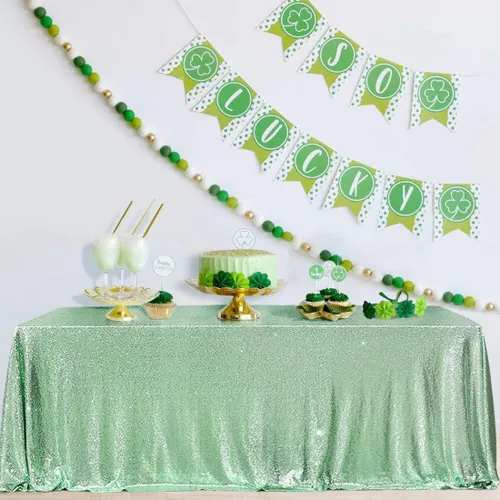 Miniatura 68 de PartyDelight Mantel de lentejuelas redondo de 50 pulgadas, color dorado claro, adorno de mesa para decoración de bodas, fiestas, cumpleaños