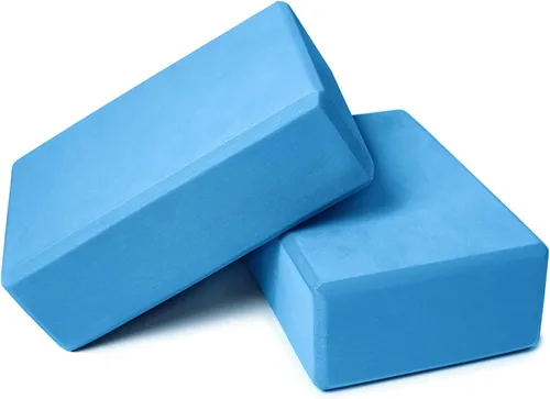 Bloques de yoga de 9 x 6 x 3, paquete de 2 bloques de espuma de ladrillos de yoga de alta densidad para mejorar la fuerza, flexibilidad y