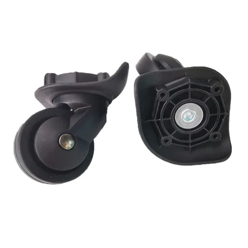 Zoofen Ruedas de equipaje de repuesto para maleta, color negro, ruedas de repuesto para maleta con 4 agujeros para tornillos (Z-293)
