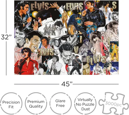 Miniatura 2 de Elvis Presley Collage 3000pc Puzzle